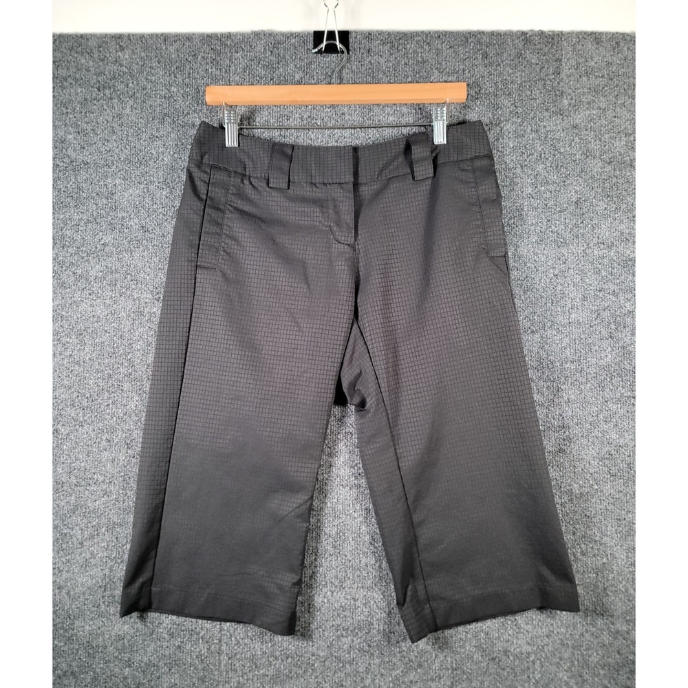 Adidas Womens Pedal Pusher Golf Shorts Capris Size 4 Black Stretch Comfort Sport